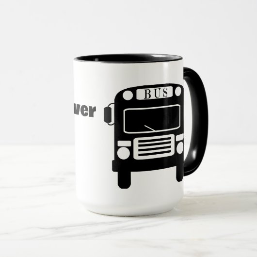 Beste buschauffeur Silhouette Mok (Voorkant rechts)