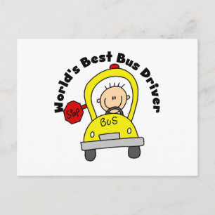 Beste Buschauffeur Ter Wereld Briefkaart