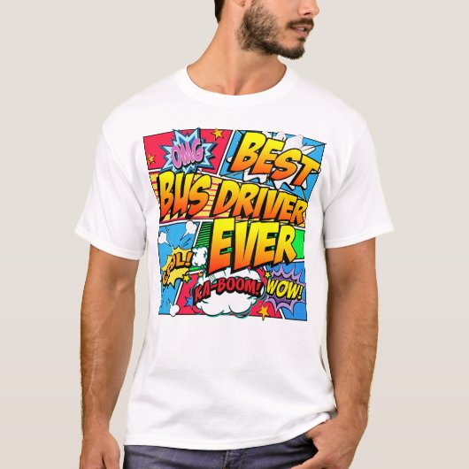 Beste busdriver ooit t-shirt (Voorkant)