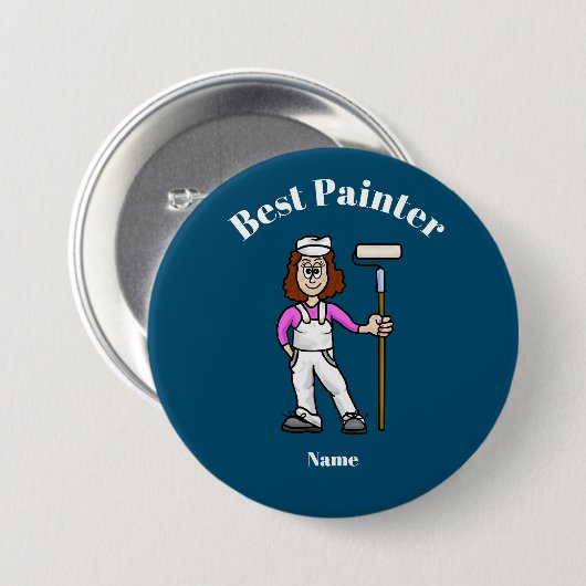 Beste Button van de Schilder voor de Schilder van  (Voorkant /achterkant)