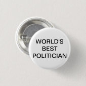 Beste Button voor politiek (Voorkant /achterkant)