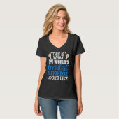 Beste buurman ooit de grootste lokale wereld t-shirt (Voorkant volledig)