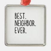 beste buurman ooit metalen ornament (Voorkant)