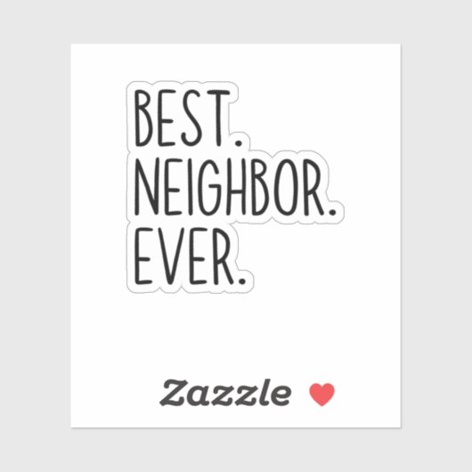 beste buurman ooit sticker (Vel)