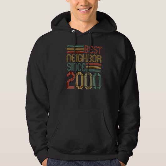 Beste buurman sinds 2000 buurman hoodie (Voorkant)