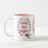 Beste buurman ter wereld tweekleurige koffiemok (Links)