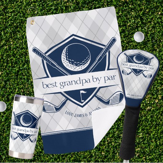 Beste By Par cadeau voor papa, opa Step Dad Golfhanddoek