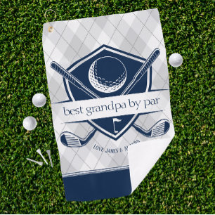 Beste By Par cadeau voor papa, opa Step Dad Golfhanddoek
