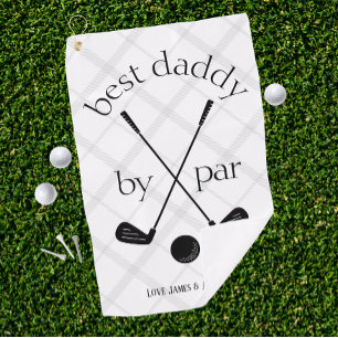Beste By Par cadeau voor papa, opa Step Dad Golfhanddoek