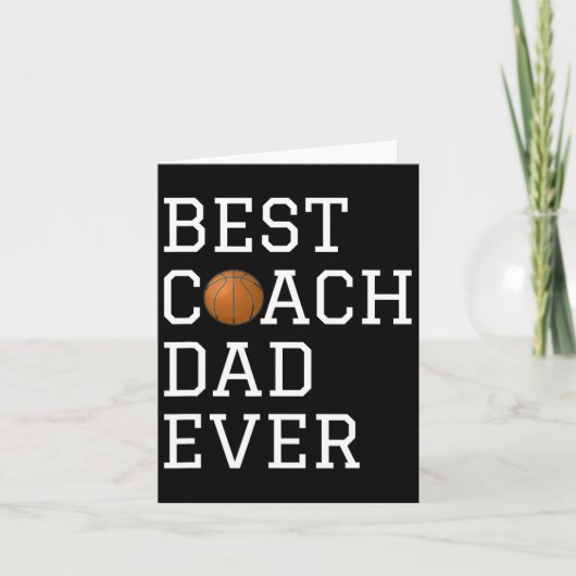 Beste Bysketbyll Coach Vader ooit Coaching Vaders Kaart (Voorkant)