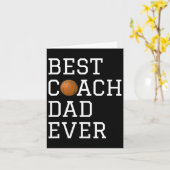 Beste Bysketbyll Coach Vader ooit Coaching Vaders Kaart (Gele Bloem)