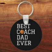 Beste Bysketbyll Coach Vader ooit Coaching Vaders Sleutelhanger (Voorkant)