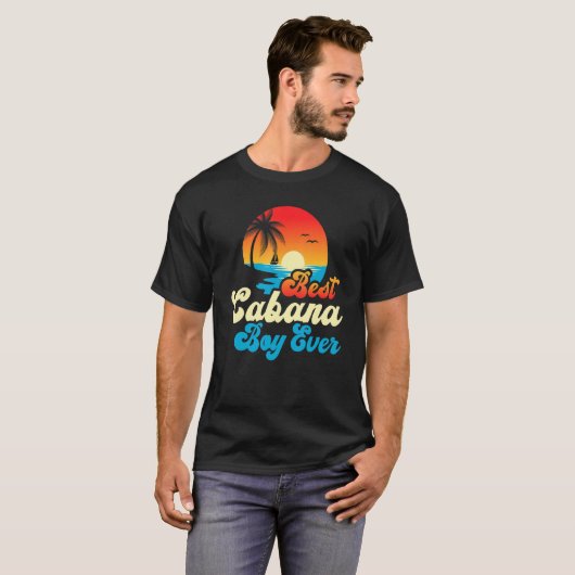 Beste Cabana Jongen Ooit Zonsondergang Palmbomen 5 T-shirt (Voorkant volledig)