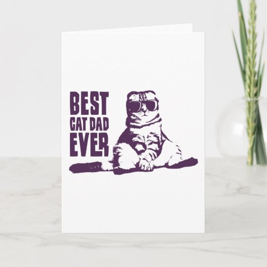 BESTE CAD DAD VOOR DE VANGST VAN QUOTE Kat Pap Kat Kaart (Voorkant)
