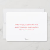 Beste cadeau arriveerde deze kerst-aankondiging feestdagenkaart (Achterkant)