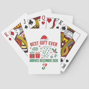 Beste cadeau arriveert in december 2026 Kerstmis Pokerkaarten