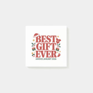 Beste cadeau arriveert in januari 2026 Kerstkoppel Post-it® Notes