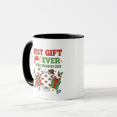 Beste cadeau arriveert in november 2026 Kerstmis   Mok (Voorkant links)