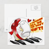 Beste cadeau! briefkaart (Voorkant / Achterkant)