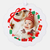 Beste cadeau Eerste kerst Ornament Kaart (Voorkant)