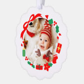 Beste cadeau Eerste kerst Ornament Kaart (Links)