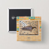 Beste cadeau evur vierkante button 5,1 cm (Voorkant /achterkant)
