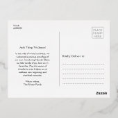 Beste Cadeau Gold folie Vakantie Geboorte Aankondi Folie Feestdagen Briefkaart (Achterkant)