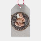 Beste cadeau (Label) ooit Pasgeboren Eerste Kerstg Cadeaulabel (Achterkant)