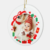 Beste cadeau meisje eerste kerst keramisch ornament (Links)