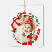 Beste cadeau meisje eerste kerst keramisch ornament (Links)