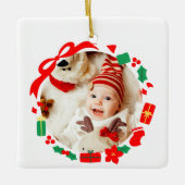 Beste cadeau meisje eerste kerst keramisch ornament (Voorkant)