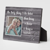 Beste cadeau! Nurse-Nana Photo Plaque Fotoplaat (Zijkant)