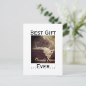 Beste cadeau ooit Kerstbabe in Manger Feestdagenkaart (Staand voorkant)