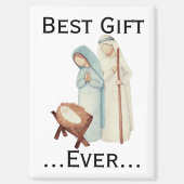 Beste cadeau ooit Kerstmisfiguurtjes Magneet (Voorkant)