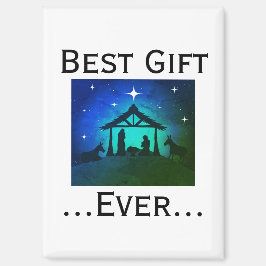 Beste cadeau ooit Kerststal Smaragden Ster Magneet