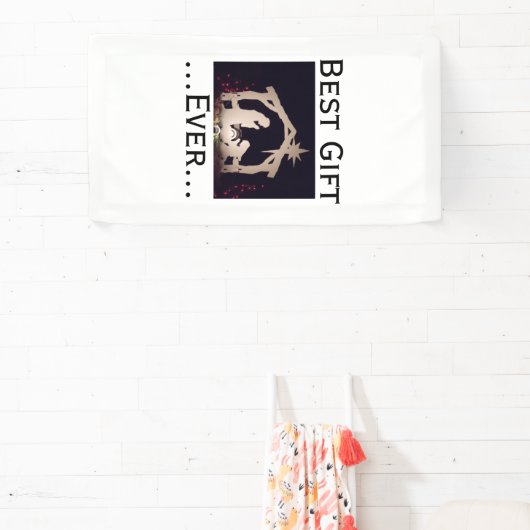 Beste cadeau ooit kerstverhaal spandoek (Insitu)