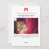 Beste cadeau ooit Multiphotokaart plat kerstkaart (Achterkant)