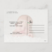 Beste cadeau ooit pasgeboren eerste kerstgeboorte feestdagenkaart (Achterkant)