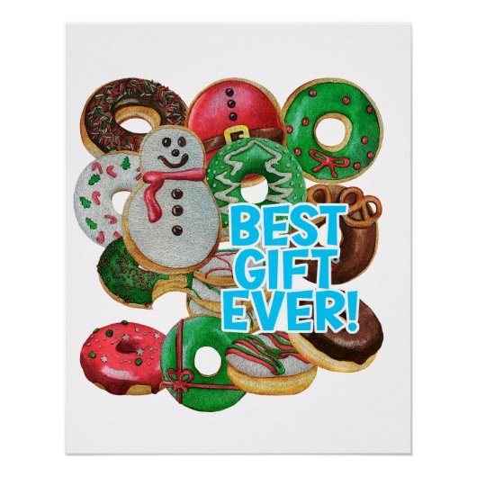 Beste cadeau ooit! Xmas Doughnoten Perfect Poster (Voorkant)