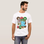Beste cadeau ooit! Xmas Doughnoten T-shirt (Voorkant volledig)
