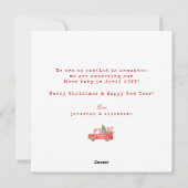 Beste cadeau ooit zwangerschapsaankondiging vakant feestdagenkaart (Achterkant)