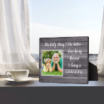 Beste cadeau! Papa foto Plaque in ruste Fotoplaat<br><div class="desc">Hij zal er nog jaren van houden!</div>