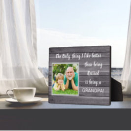 Beste cadeau! Papa foto Plaque in ruste Fotoplaat