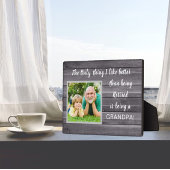 Beste cadeau! Papa foto Plaque in ruste Fotoplaat