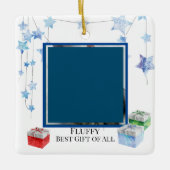 Beste Cadeau van Alles, Huisdier Kerstmis Keramisch Ornament (Voorkant)