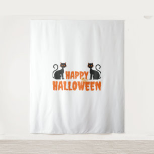 Beste cadeau voor Halloween Happy Halloween Wandkleed
