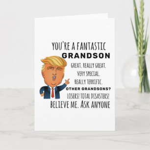 Beste cadeau voor kleinzoon kaart