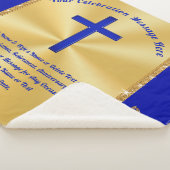 Beste cadeau voor pastor, Christelijke schroefdraa Sherpa Deken (3/4)