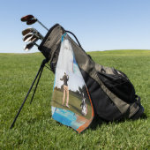 Beste cadeau voor vaders dag golfhanddoek (Groen)