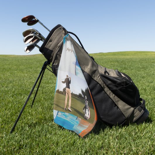 Beste cadeau voor vaders dag golfhanddoek (Groen)